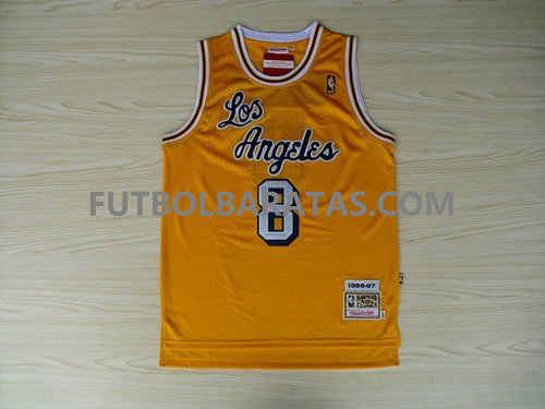 camisetas Bryant 8 los angeles lakers 2017 naranja