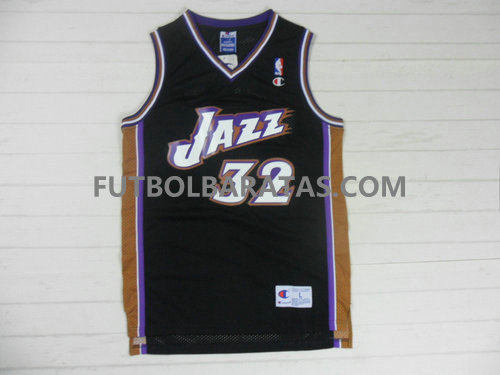 camisetas Malone 32 utah jazz 2017 azul