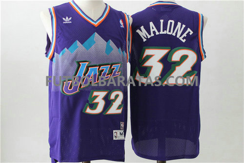 camisetas Malone 32 utah jazz clasico 2017 purpura