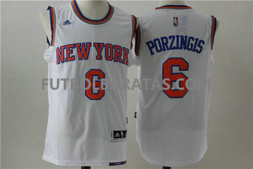 camisetas Porzingis 6 new york knicks 2017 blanc