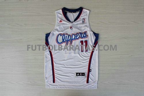 camisetas baloncesto Crawford 11 los angeles clippers logo 2017 blanco