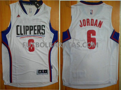 camisetas baloncesto Jordan 6 los angeles clippers 2017 blanco