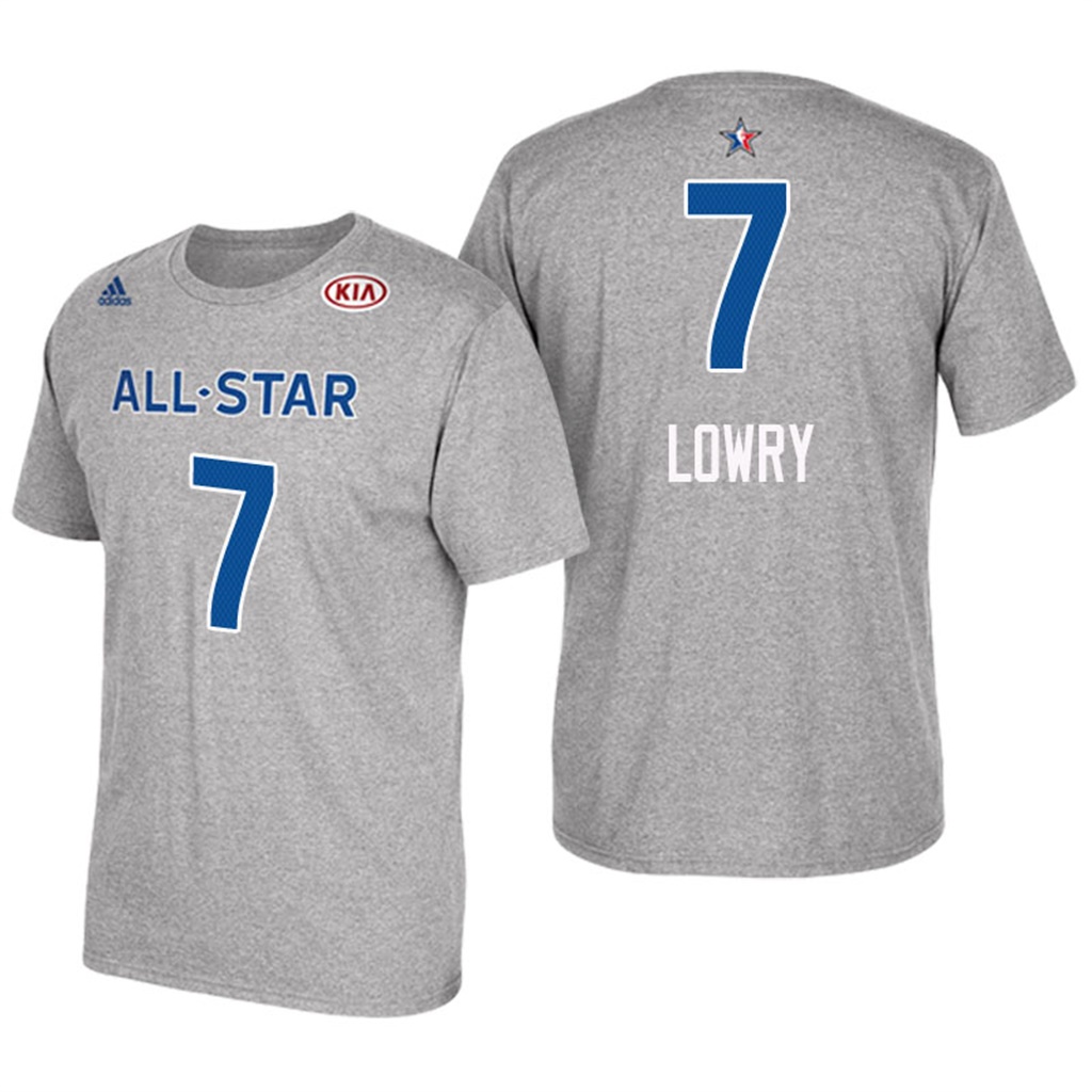 camisetas baloncesto Kyle Lowry Número 7 all star 2017 Gris