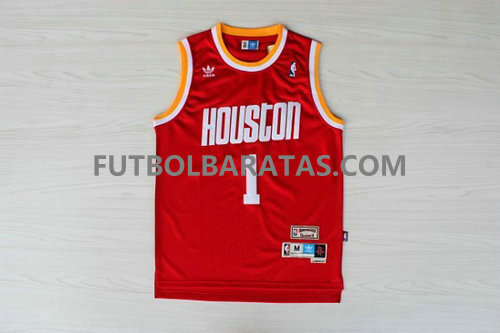 camisetas de numero McGrady 1 houston rockets 2017 roja