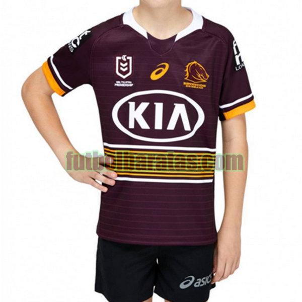 camisetas niños brisbane broncos 2021 púrpura primera