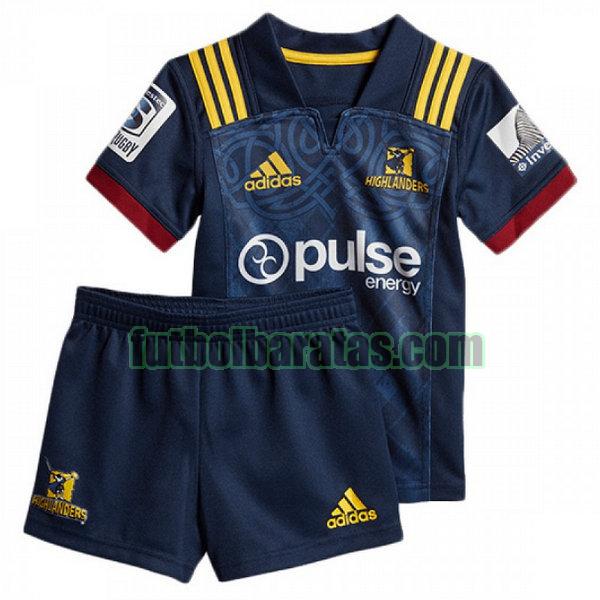 camisetas niños highlanders 2018 azul primera