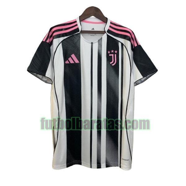 camsieta juventus 2025 2026 en blanco y negro primera
