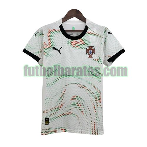 camsieta mujer portugal 2025 blanco segunda