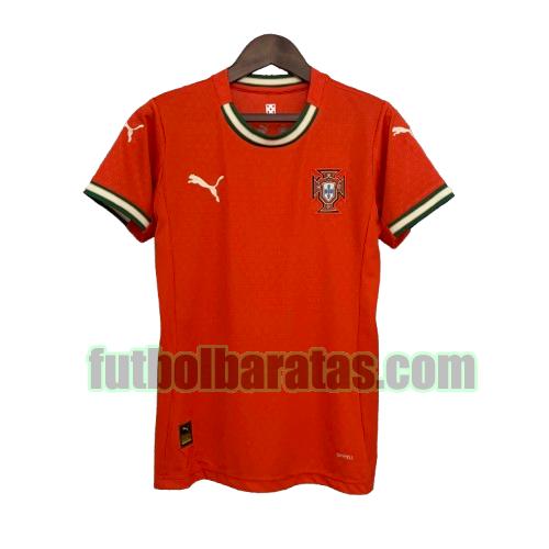 camsieta mujer portugal 2025 rojo primera