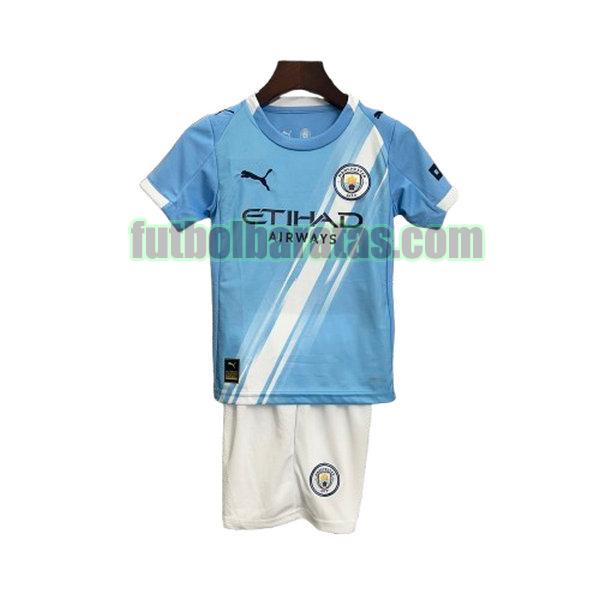 camsieta niño manchester city 2025 2026 azul primera