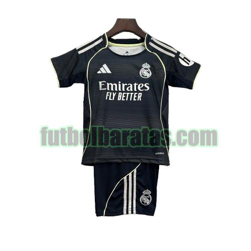 camsieta niño real madrid 2025 2026 negro segunda