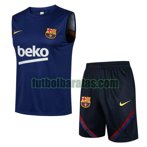 chaleco barcelona 2021 2022 azul conjunto