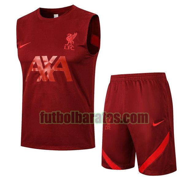 chaleco liverpool 2021 2022 rojo conjunto