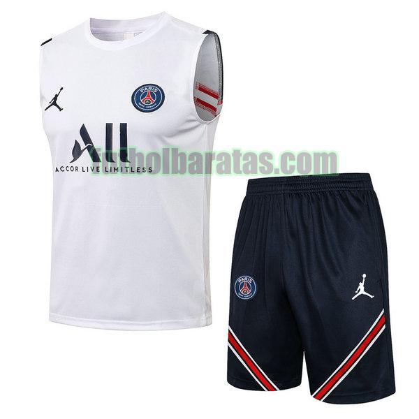 chaleco paris saint germain 2021 2022 blanco conjunto