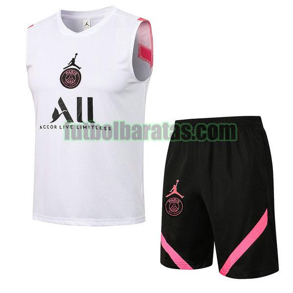 chaleco paris saint germain 2021 22 blanco conjunto