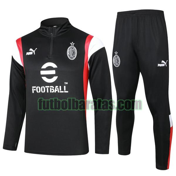 chandal ac milan 2023 2024 negro conjunto