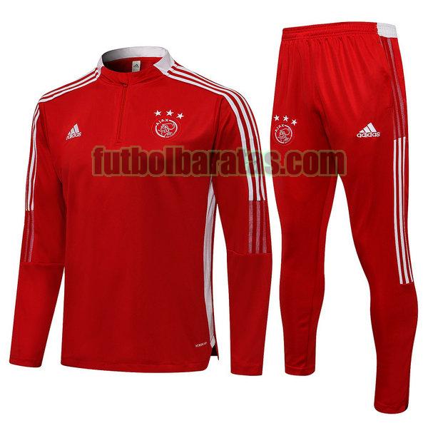 chandal ajax 2021 2022 rojo conjunto