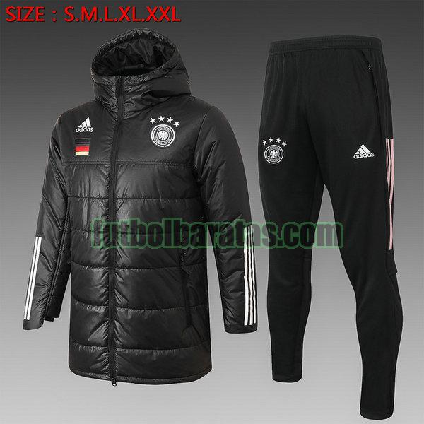 chandal algodon alemania 2020 2021 negro conjunto