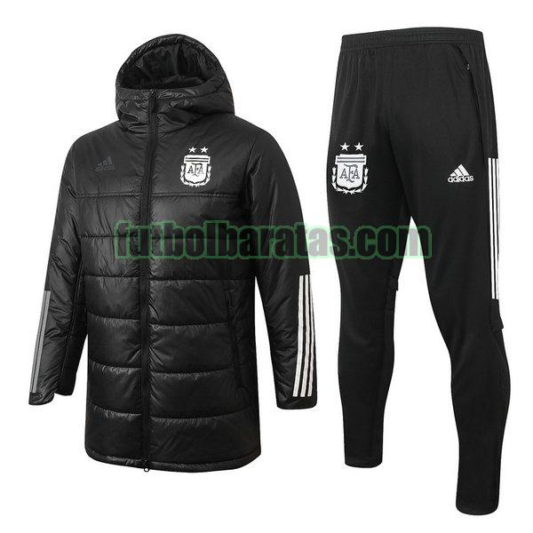 chandal algodon argentina 2020 2021 negro conjunto