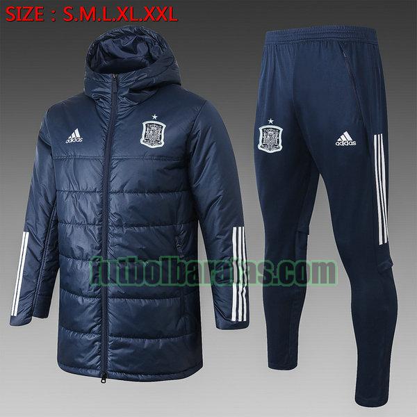 chandal algodon espana 2020 2021 azul conjunto