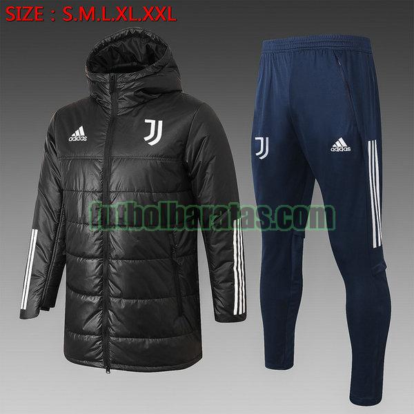 chandal algodon juventus 2020 2021 negro conjunto