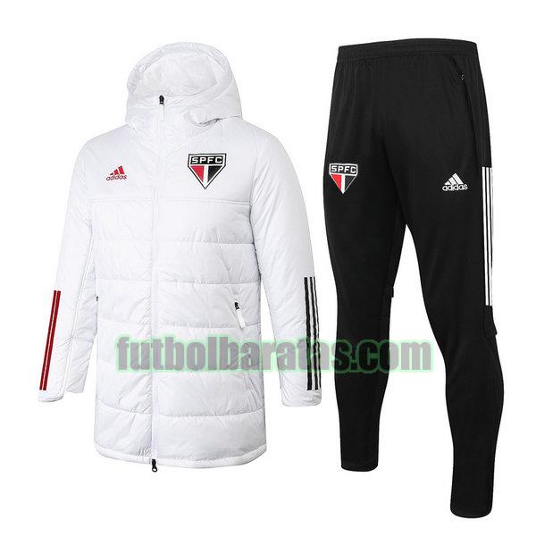 chandal algodon sao paulo 2020 2021 blanco conjunto