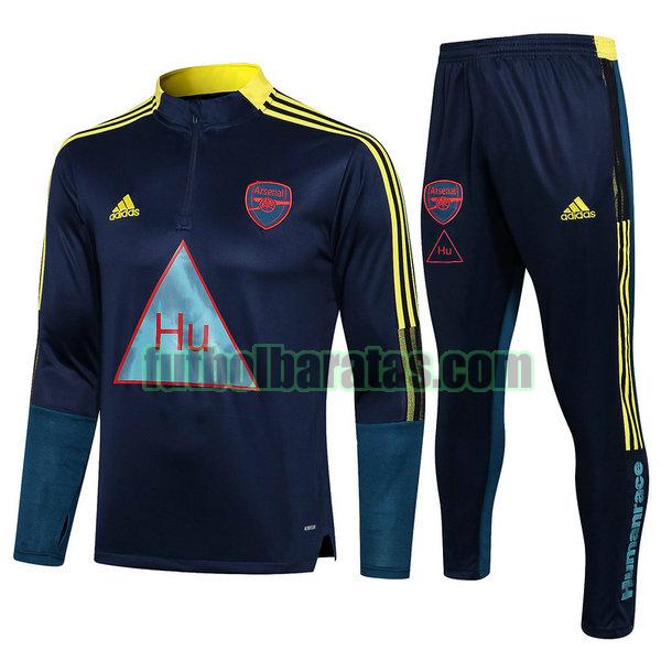 chandal arsenal 2021 2022 azul conjunto