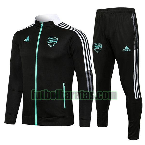 chandal arsenal 2021 22 negro conjunto