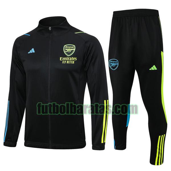 chandal arsenal 2023 2024 negro conjunto