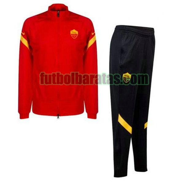 chandal as roma 2020-2021 rojo conjunto