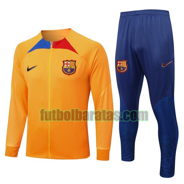 chandal barcelona 2022 2023 naranja conjunto