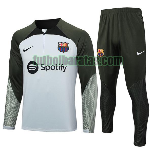 chandal barcelona 2023 2024 blanco verde conjunto