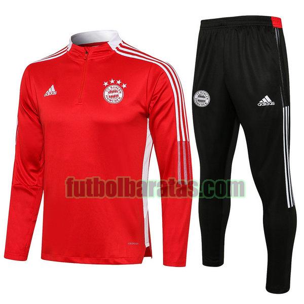 chandal bayern munich 21 22 rojo conjunto