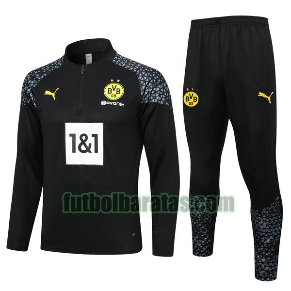 chandal borussia dortmund 2023 24 negro conjunto