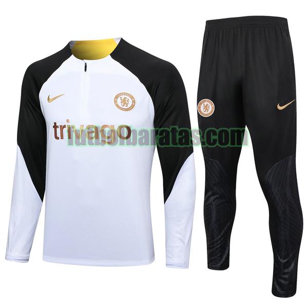 chandal chelsea 2023 24 blanco negro conjunto