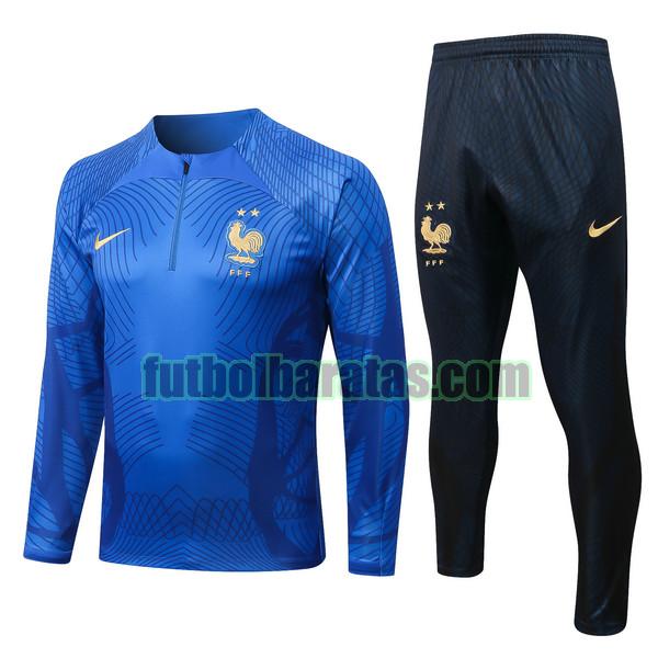 chandal francia 2022 23 azul conjunto