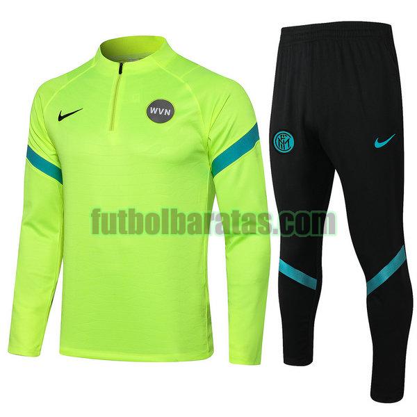 chandal inter milán 2021 2022 verde conjunto