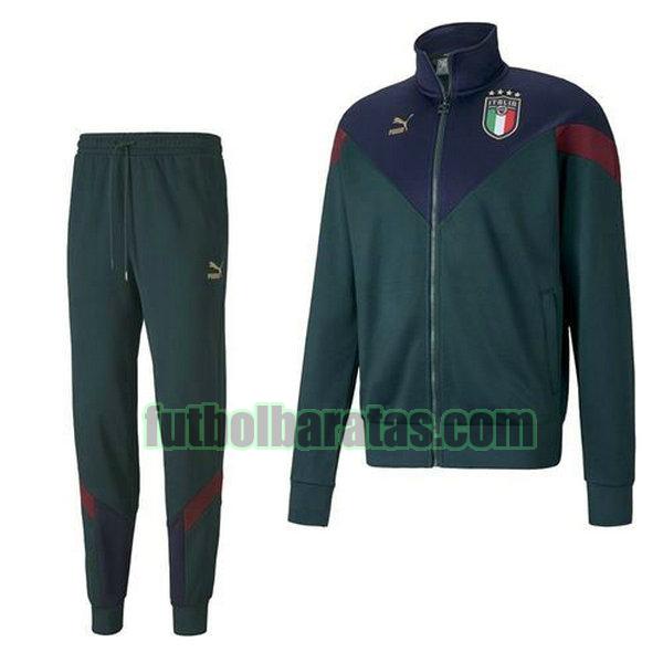 chandal italia 2020-21 verde conjunto