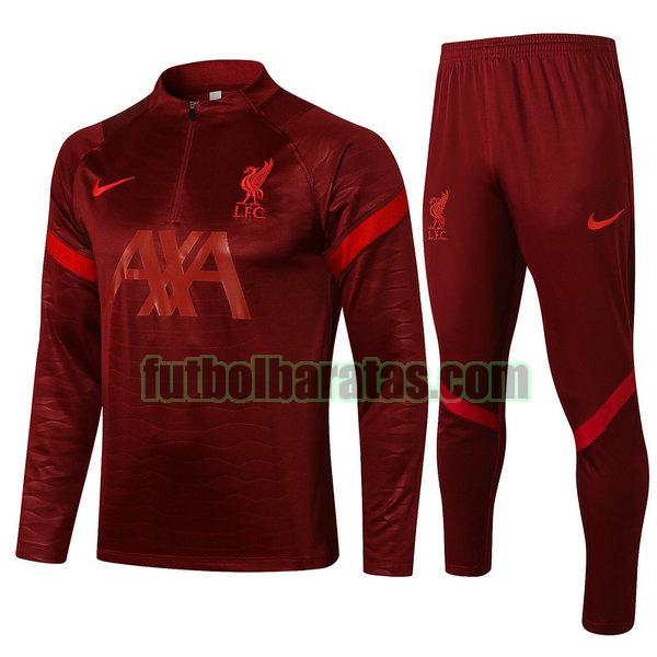 chandal liverpool 2021 22 rojo conjunto