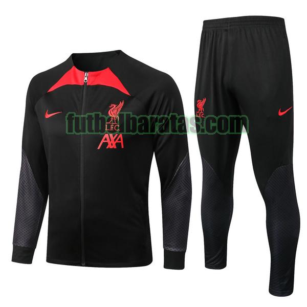 chandal liverpool 2022 2023 negro rojo conjunto