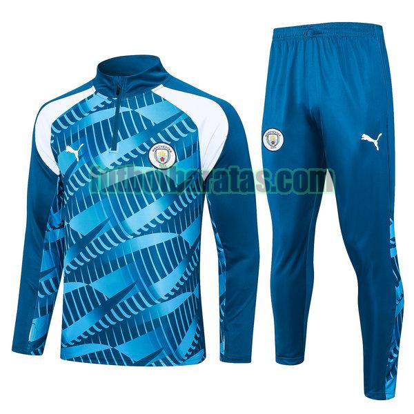 chandal manchester city 2023 2024 azul blanco conjunto