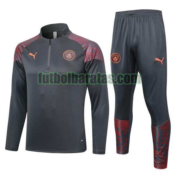 chandal manchester city 2023 2024 gris conjunto