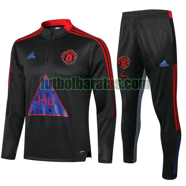 chandal manchester united 2021 2022 negro conjunto