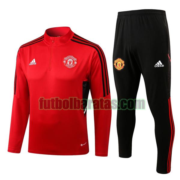 chandal manchester united 2022 2203 rojo conjunto