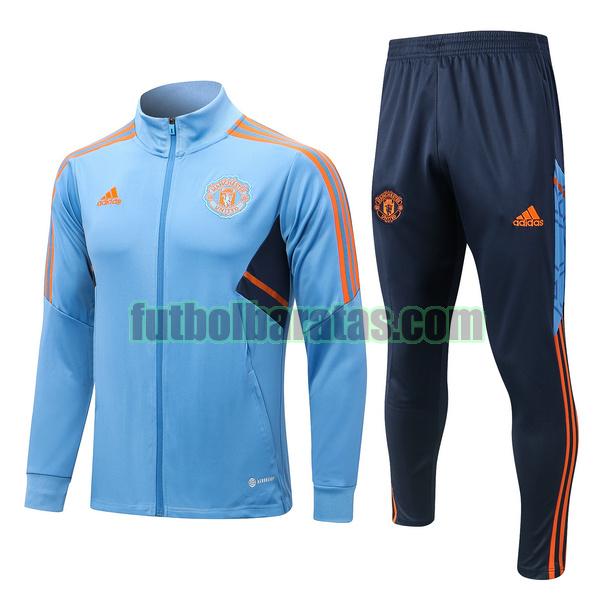 chandal manchester united 2022 23 azul conjunto