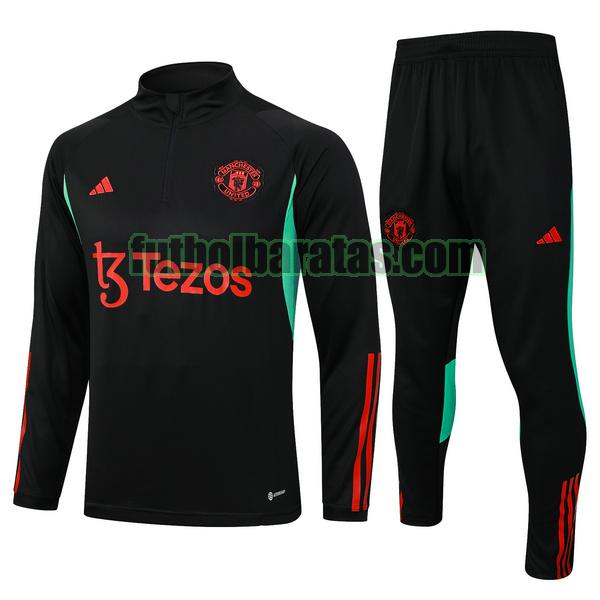 chandal manchester united 2023 2024 negro conjunto