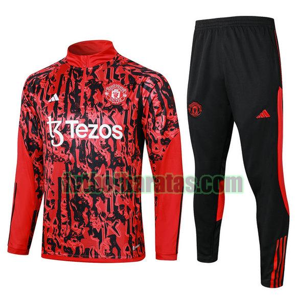 chandal manchester united 2023 2024 rojo conjunto