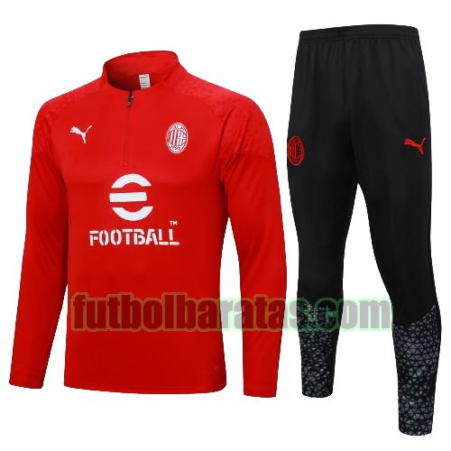 chandal niño ac milan 2023 2024 rojo conjunto