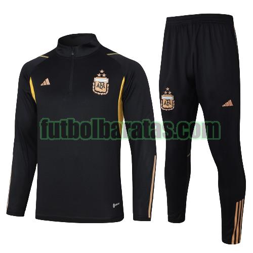 chandal niño argentina 2023 2024 negro conjunto