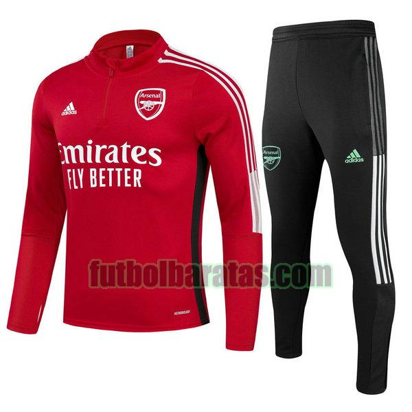 chandal niño arsenal 2021 22 rojo conjunto